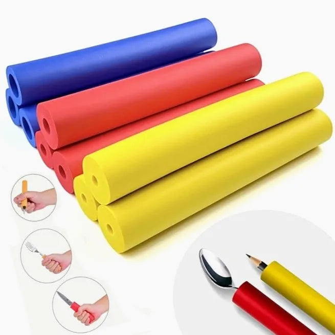 Rubber auxiliary grip hose for cutlery handles, showing inner diameter options of 10mm and 18mm