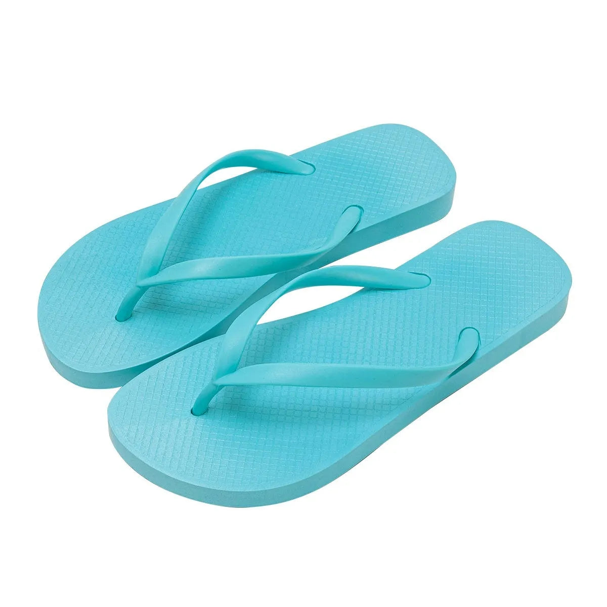 Foldable orange beach slippers with non-slip PVC soles and breathable hollow-out design