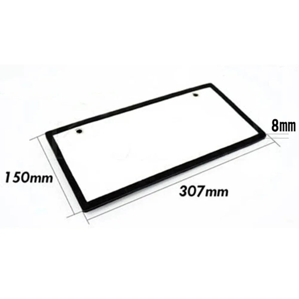 LED truck luminous license plate light set with two plastic housing units showing thin flat design