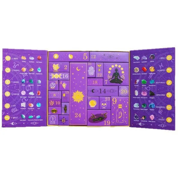 Paper Halloween countdown gift box for crystal advent calendars