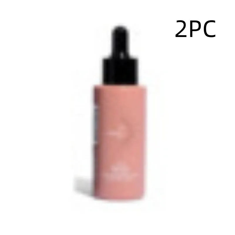 Matte black self-tanning liquid set showing 50ml tanning drops and 75ml flash cream bottles