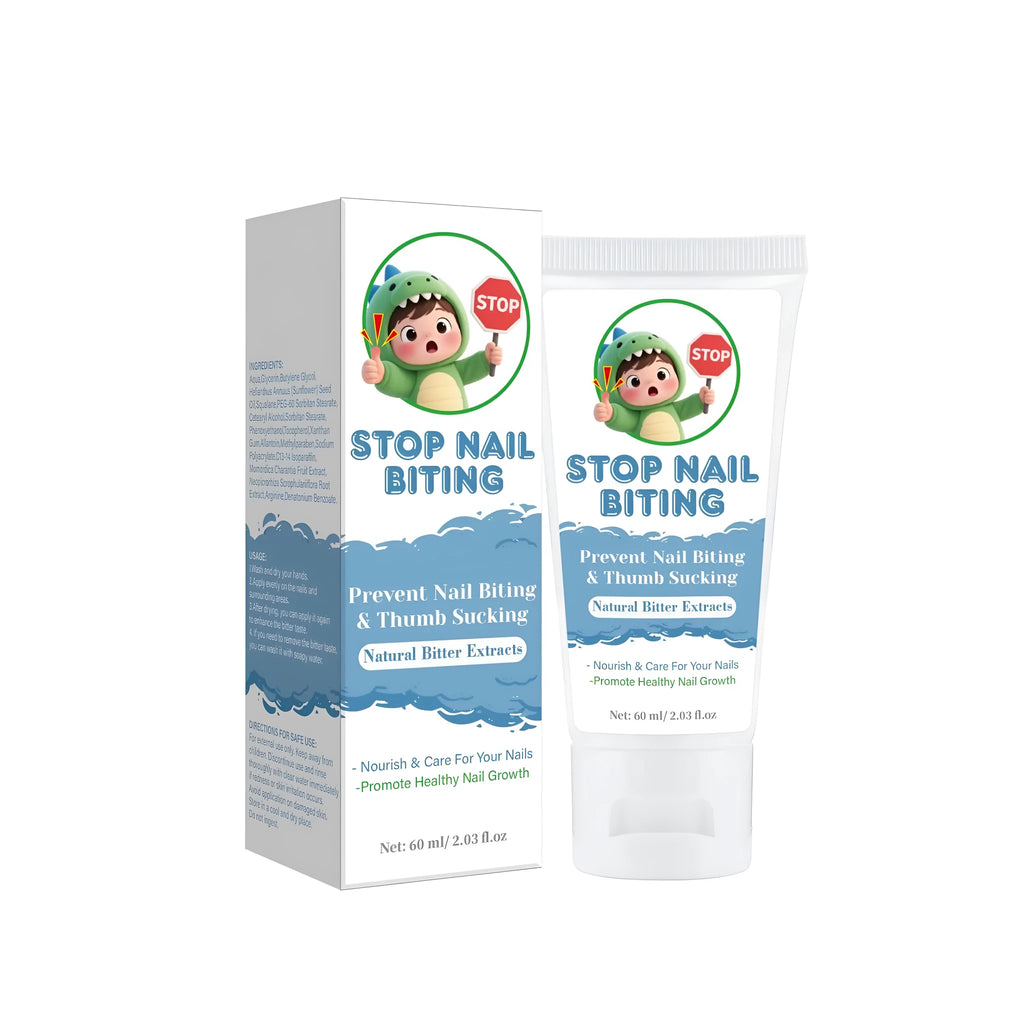 60ml nail cream bottle for anti-bite treatment with ring application design