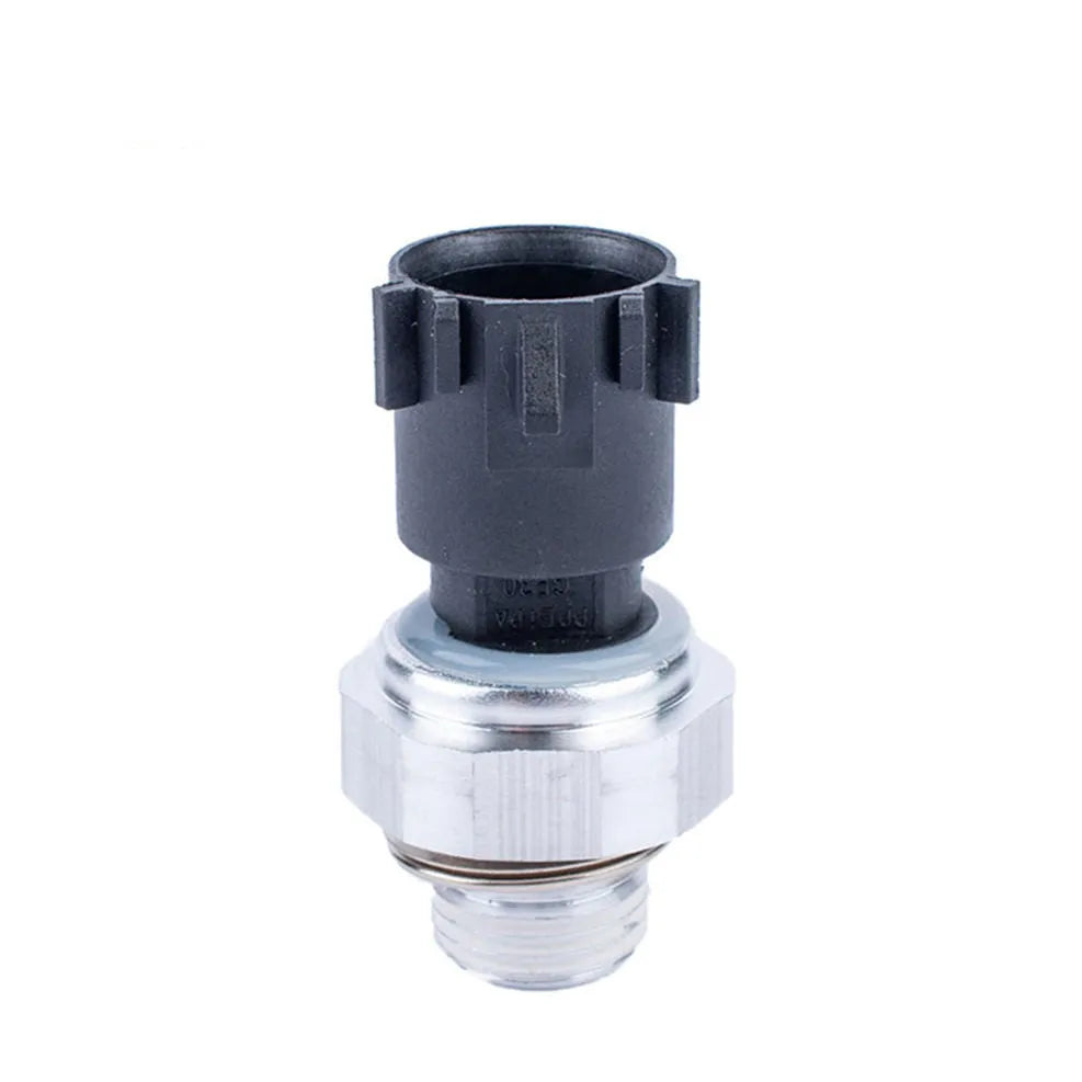 Silver automobile fuel pressure sensor with simple design for vehicle fuel system monitoring