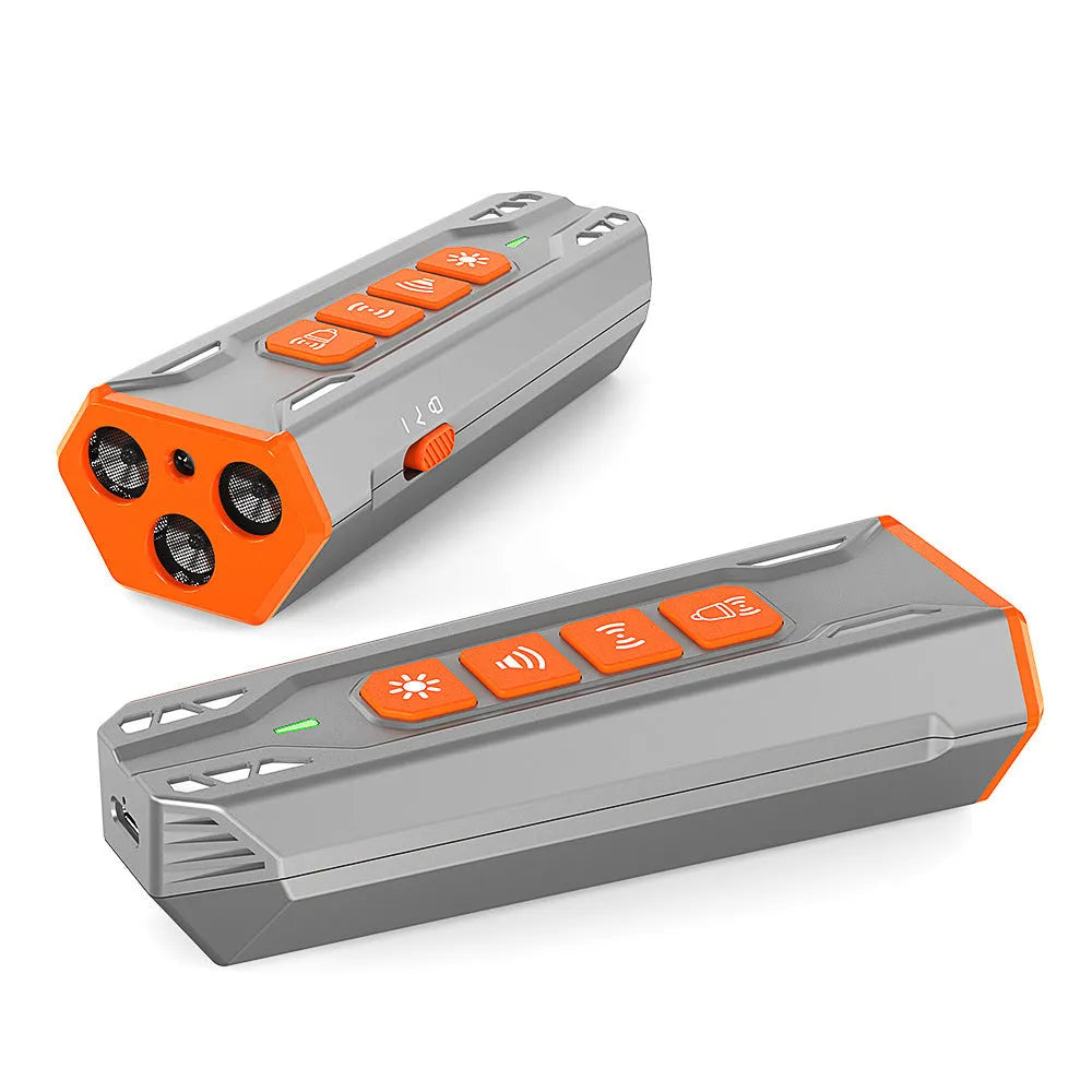 Creative Home Lighting three head ultrasonic dog trainer with remote control in black and orange colour