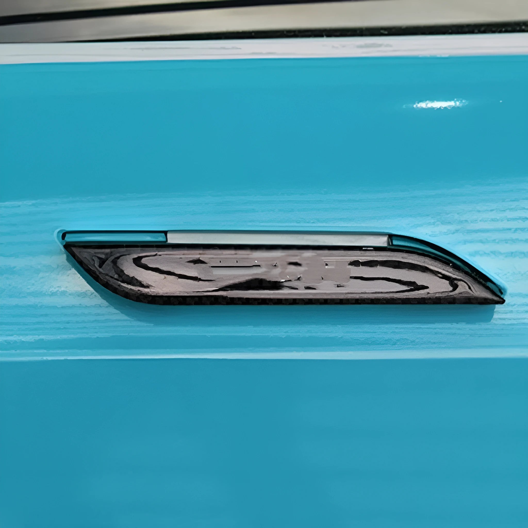 Carbon fibre door handle protection stickers for Tesla Model S anti-scratch application