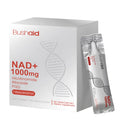 Anti-ageing drink supplement bottle containing nicotinamide riboside, Sophora extract, resveratrol and PQQ