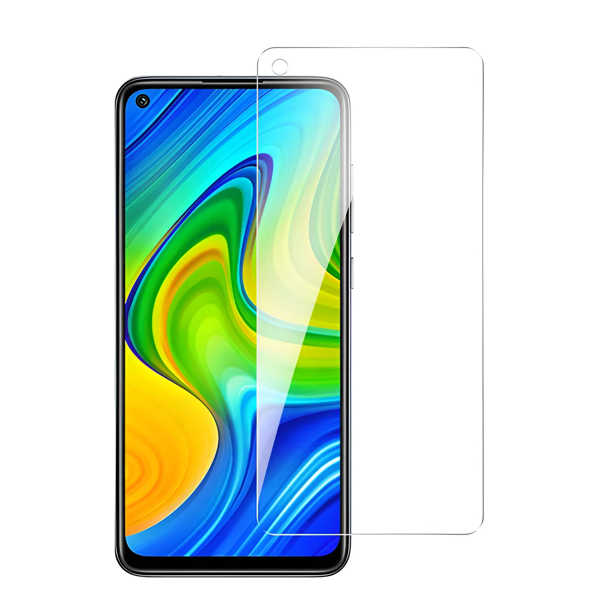 Xiaomi phone tempered glass screen protector showing HD full screen coverage