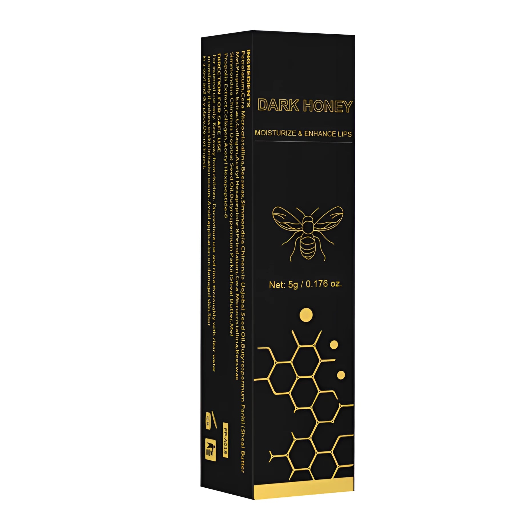 Dark Honey lipstick bullet with 5g net content, matte finish