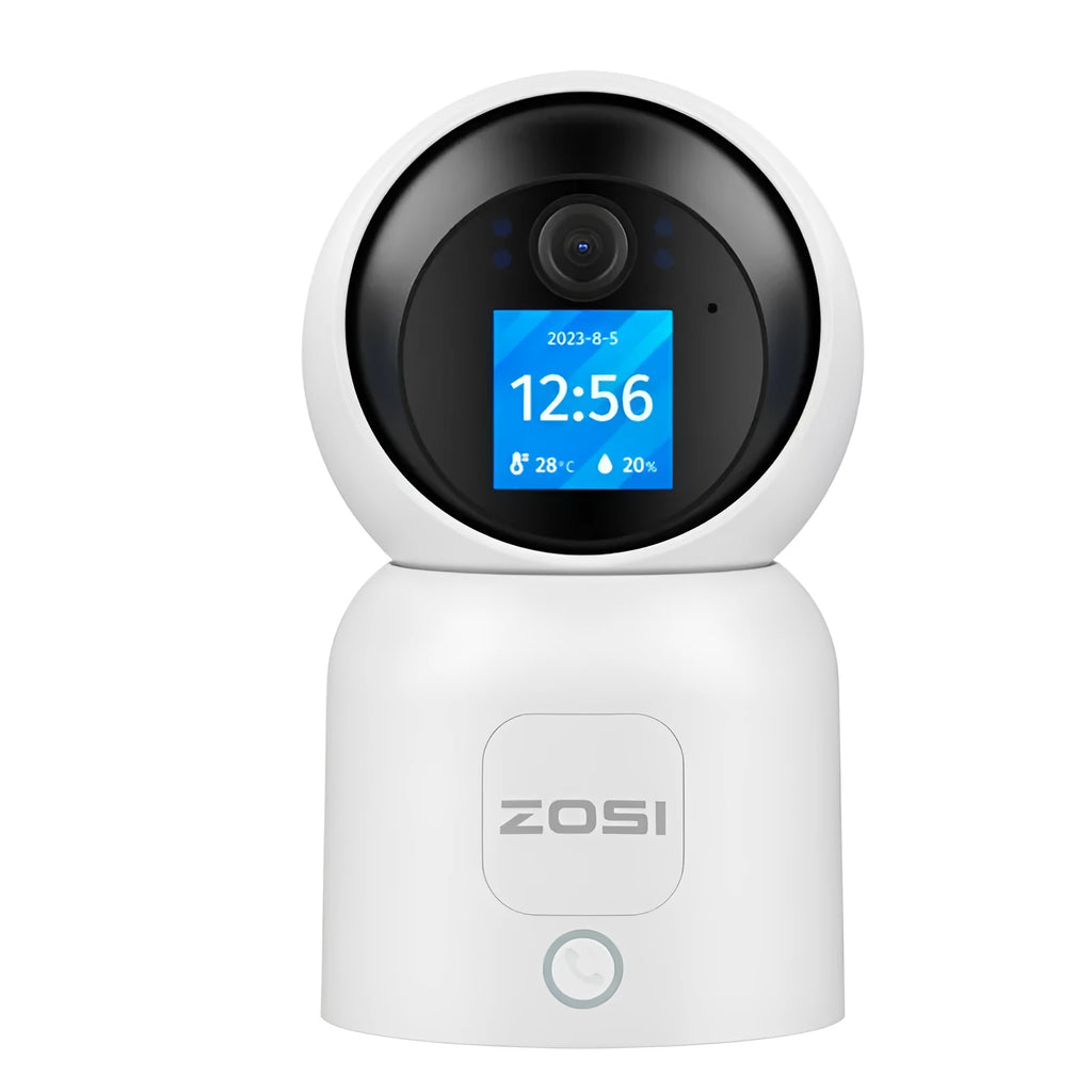 Zhou Shi wireless indoor security camera with large screen and plastic housing