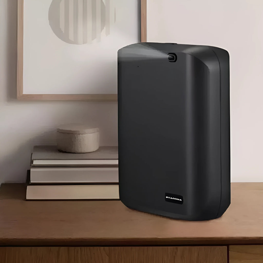 White wall mount HVAC essential oil diffuser with 150ml tank and smart app control