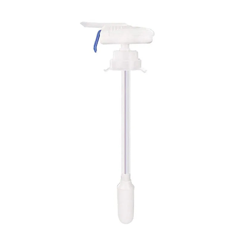 Manual electric-style drinking straw pump with press handle for milk and juice bottles