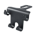Black ABS car hook and mobile phone bracket for rear seat back storage.