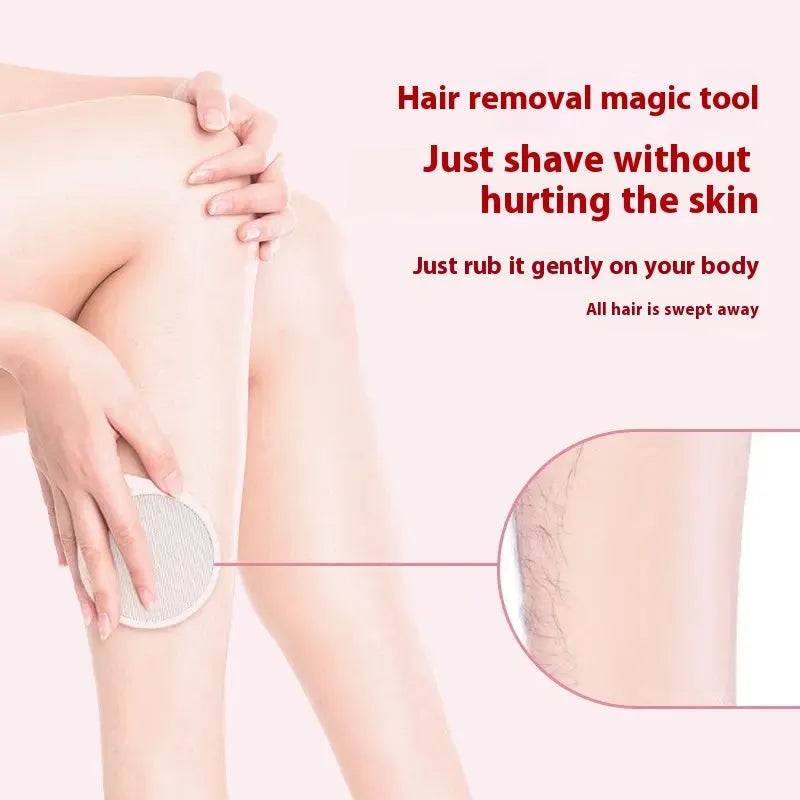 White nano glass epilator foot grinder hair removal device with 2-in-1 styling