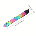 30 cm snake-shaped plush dog squeaky toy with stripe prints in multicolor