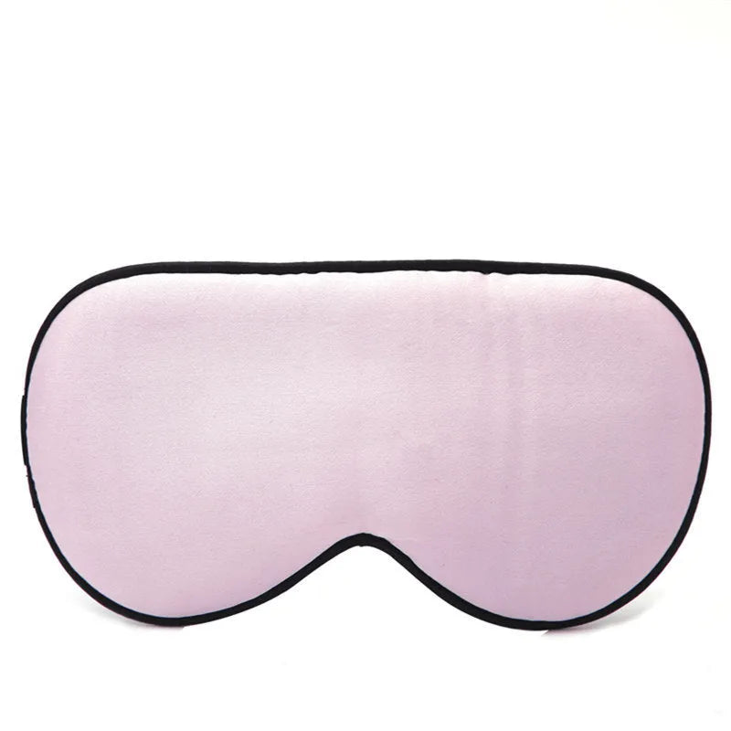 Double-sided mulberry silk eye mask with embroidered design in multiple colour options