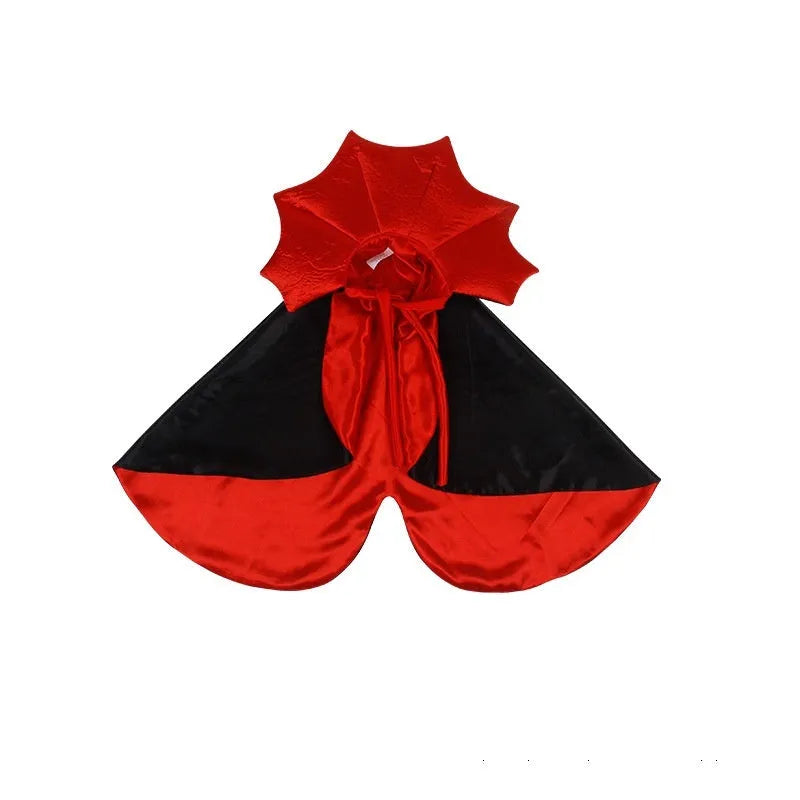 Black and red Halloween pet clothes for cats and dogs made from polyester fabric