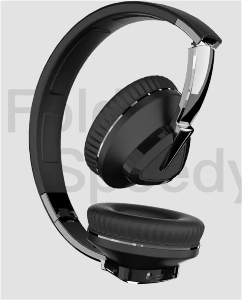 H3 wireless Bluetooth headset in black colour with all-inclusive ear cushions and control buttons
