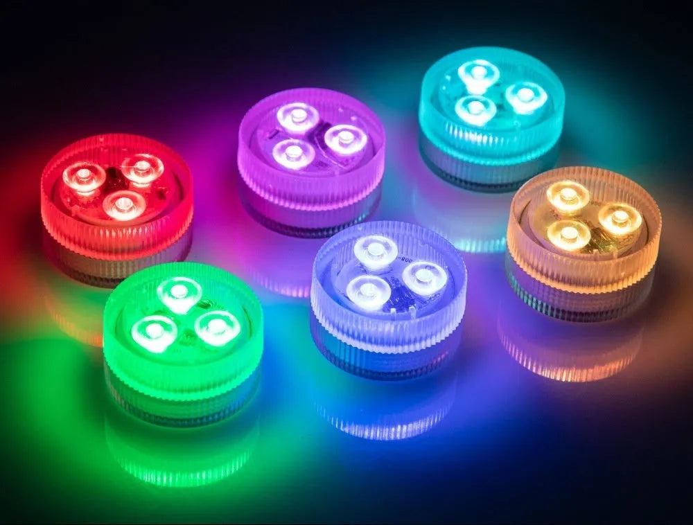 Remote control waterproof LED diving light for aquarium with plastic housing and infrared controller