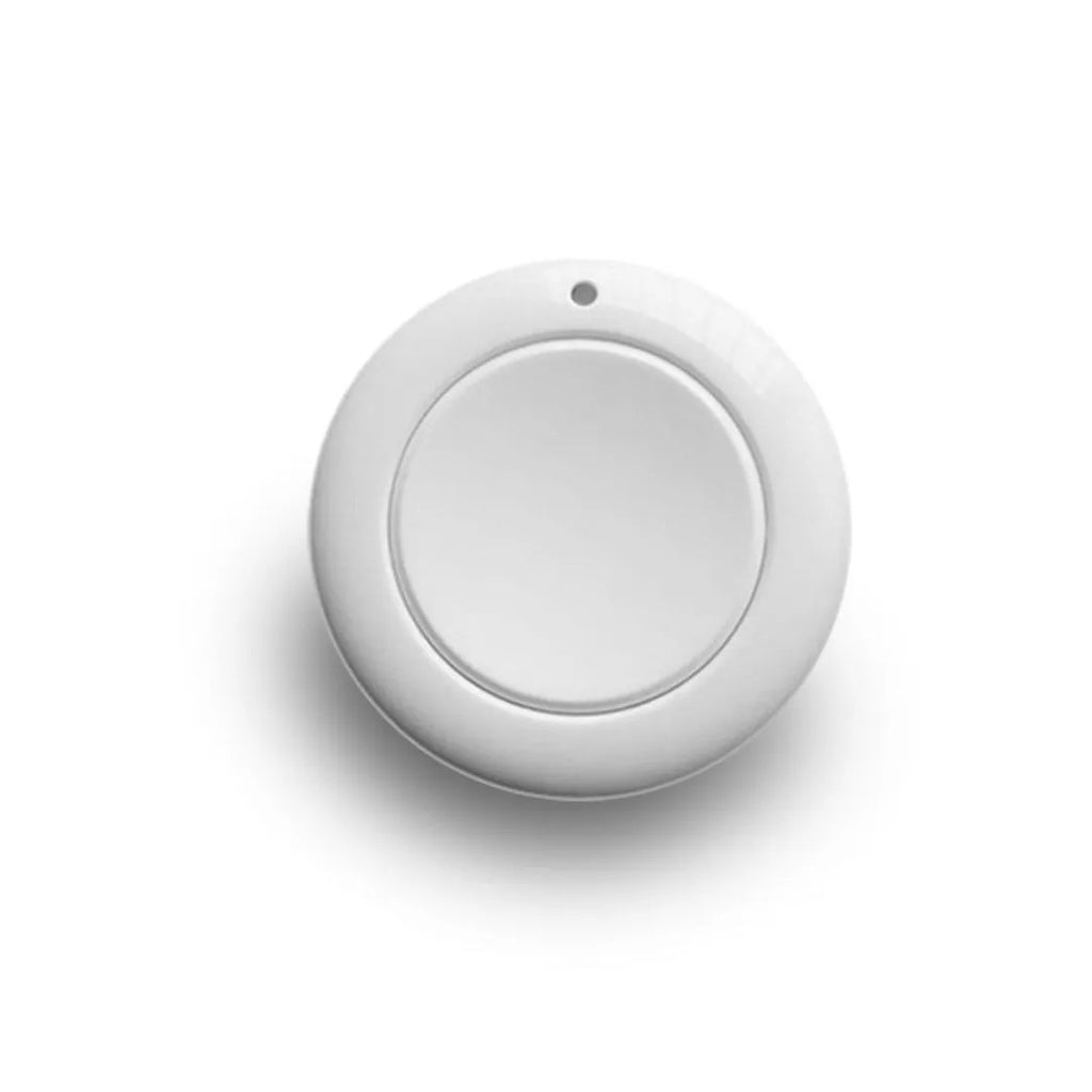 White round 433MHz wireless remote control switch with ABS housing and overload protection