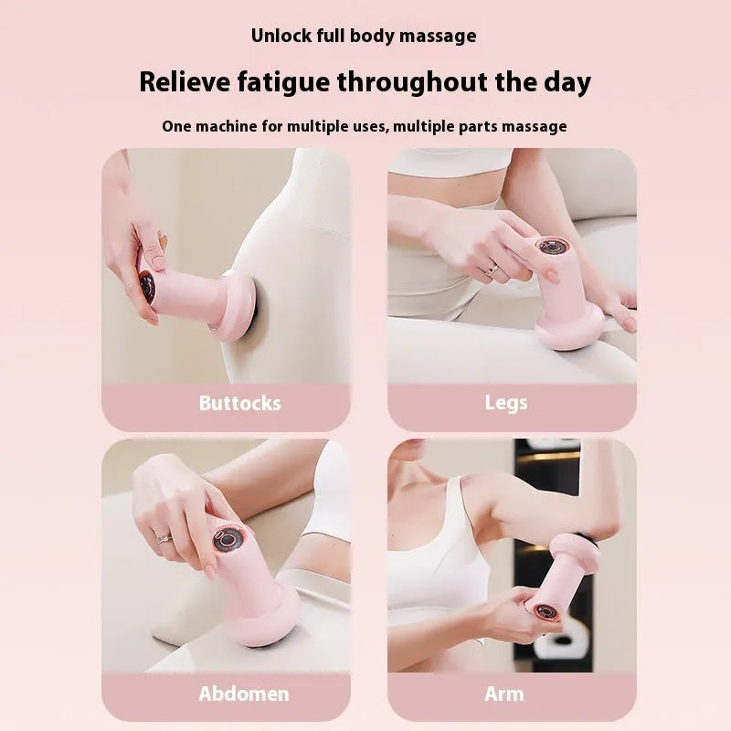 USB electric massager in black, pink, or white for cervical spine, back, waist, and leg massage.