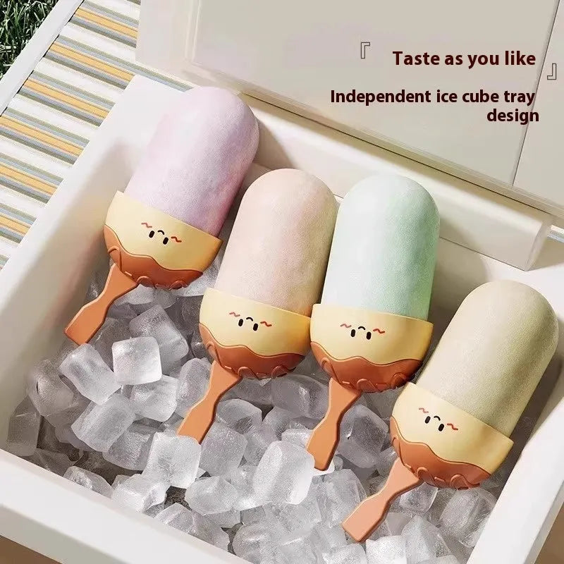 Plastic octopus balls ice cream mould for making Takoyaki-shaped frozen desserts at home
