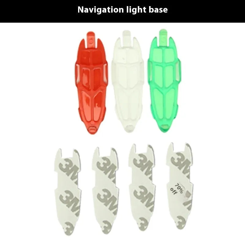 V3 wireless charging waterproof navigation light for model boats and cars with adhesive backing