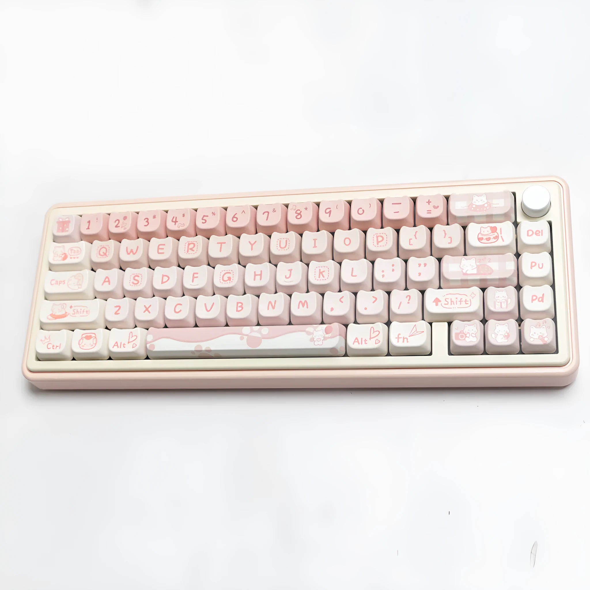 Full set of PBT sublimation keycaps for mechanical keyboards with over 98 keys