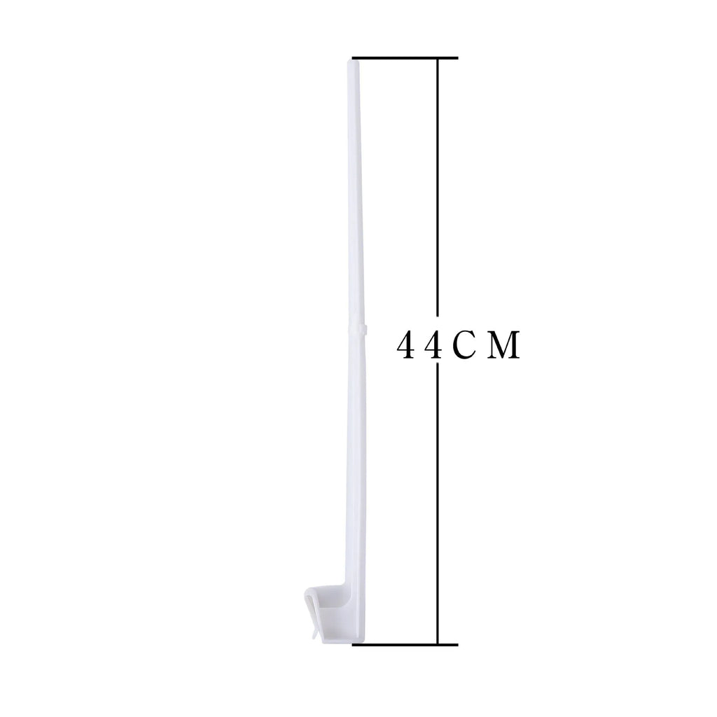 10 white PP plastic car window flag holder clips for vehicle flagpole mounting