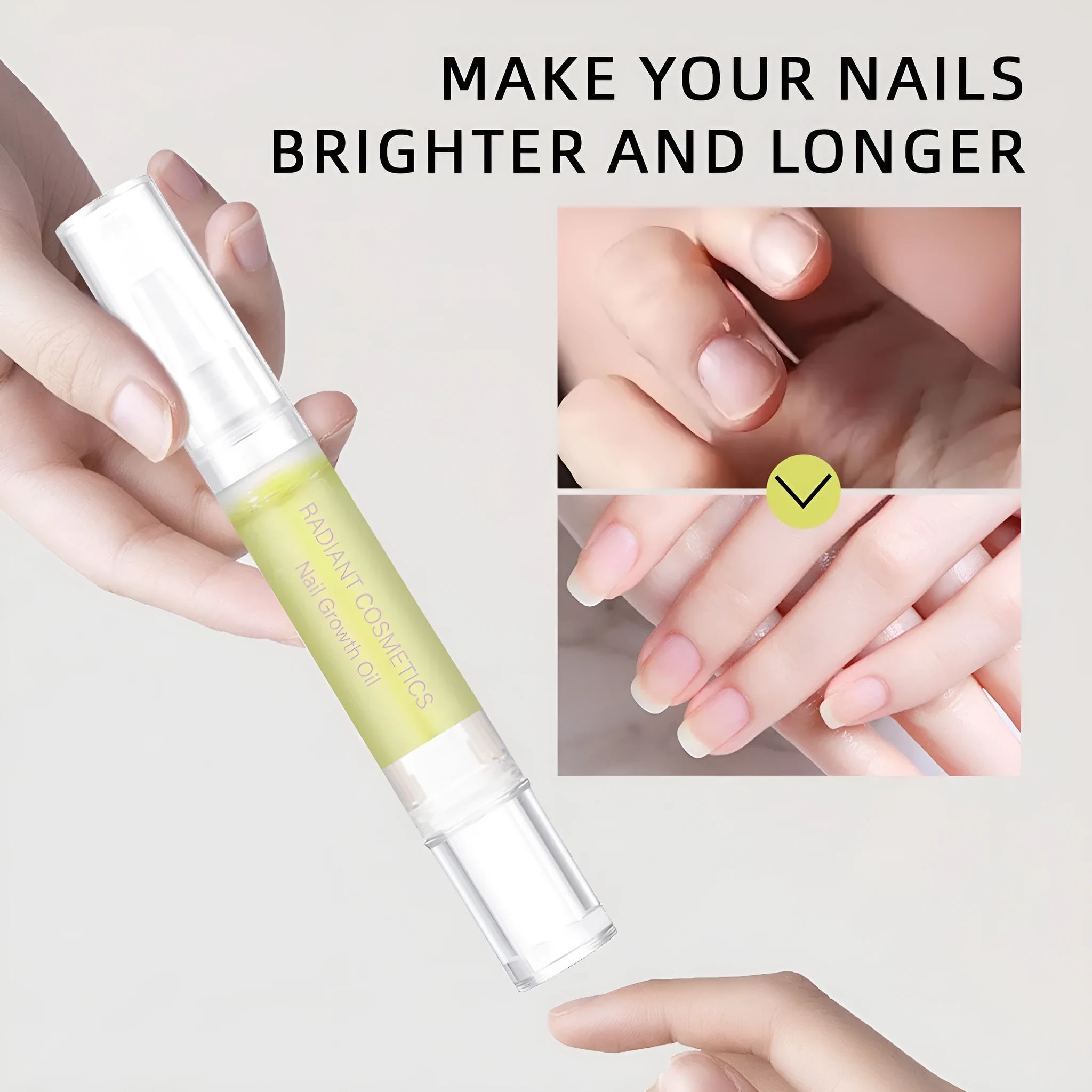 3ml nail growth treatment oil bottle for moisturising and promoting natural nail growth
