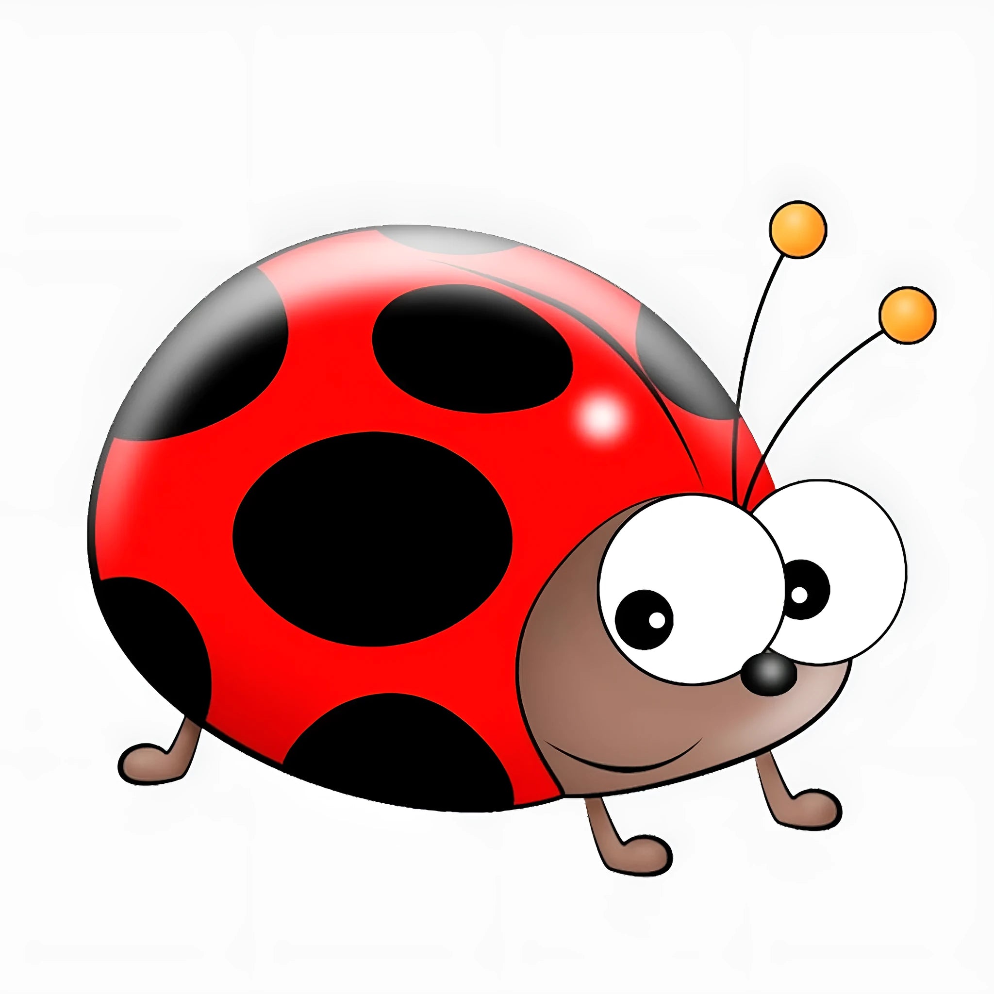14.5cm cartoon ladybird car window sticker decorative decal in PVC material