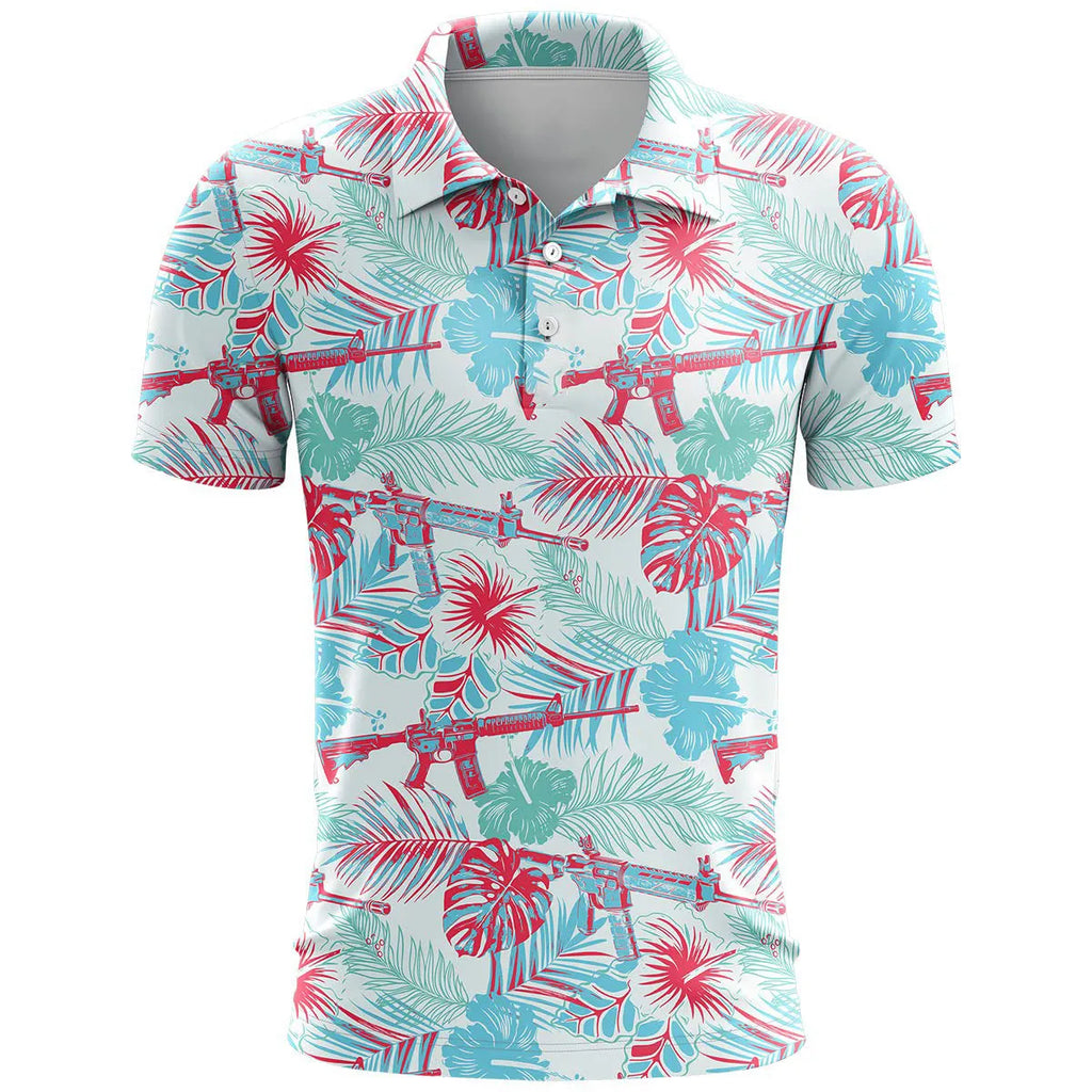 Loose fit sports short sleeve in bird eye cloth polyester fabric with 3D printed pattern