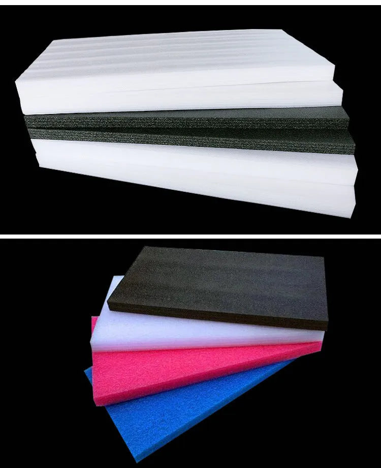 White high-density EPE pearl cotton foam board measuring 2 metres by 1 metre.