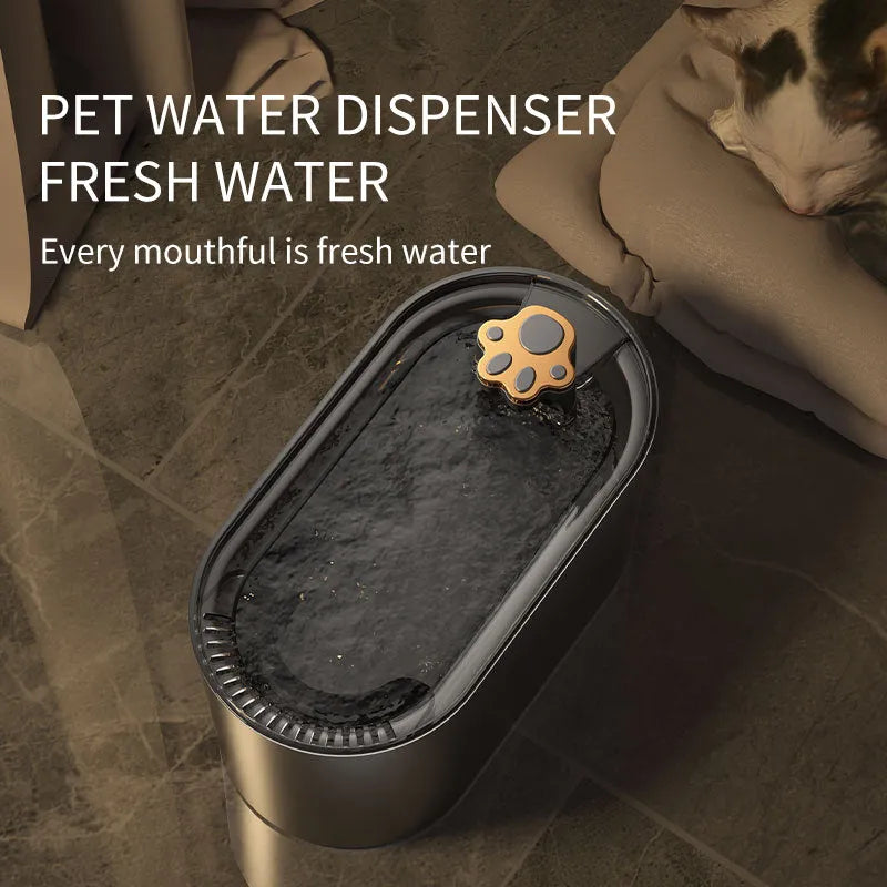 Berlin blue automatic pet water fountain with triple filtration system and 3L capacity