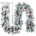 Christmas decorative rattan vine with artificial snow flocking in three length options