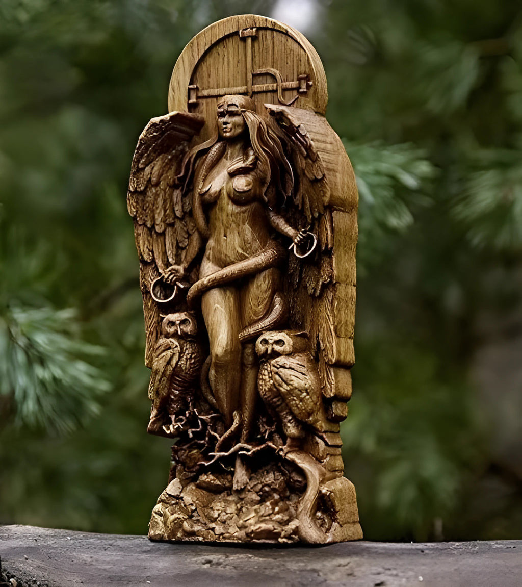 Detailed resin Greek goddess statue on a 9x3 cm base, standing 22 cm tall in a hand-painted finish.