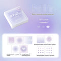 70x70mm gradient parchment multifunctional notepad showing blush, green, purple, and blue colour options