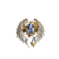 Adjustable open mouth geometry alloy ring with US size 8 specification