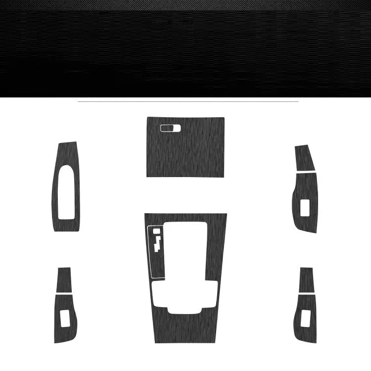 Unksera car interior decorative film sticker kit for centre console, instrument panel, and door handle modification