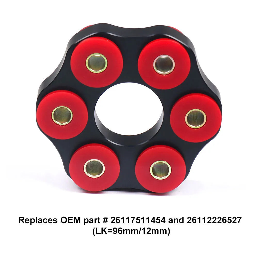 Red polyurethane aluminium drive shaft connecting plate bracket for BMW E46 E36 E30 M3 vehicles