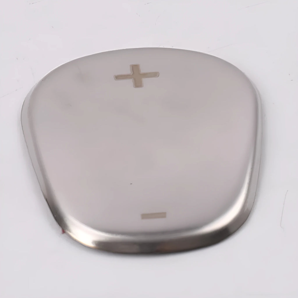 Stainless steel gear controller cover for Z Gear Head Patch Cruze, 88mm diameter, in black titanium, matt silver, or sapphire finish.