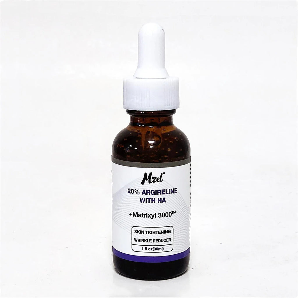 30ml bottle of six-peptide firming serum with anti-wrinkle and brightening properties