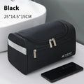 Waterproof PU leather cosmetic bag in retro style with large capacity for skincare and makeup storage