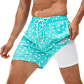 Men's swimming trunks boxer style loose fit in multiple pattern options