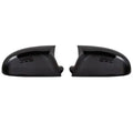 Pair of horn bright black plastic mirror housing shells for Volkswagen Sagitar 2006-2011