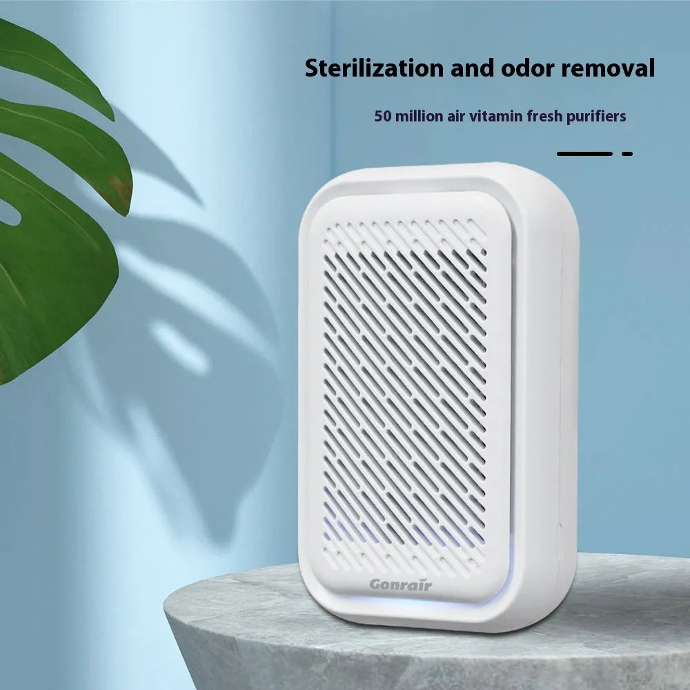 White wall-mounted direct plug-in air purifier for rooms under 10 square metres