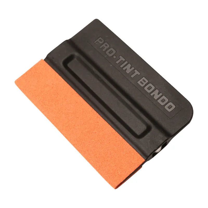 Car film scraper tool with ABS body and four scraping material options for vehicle wrap application