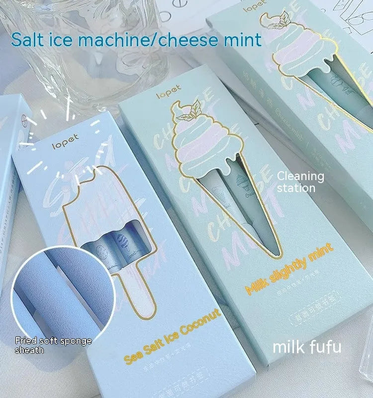 Ice cream sponge press neutral pen with double-headed fluorescent tip for calligraphy practice