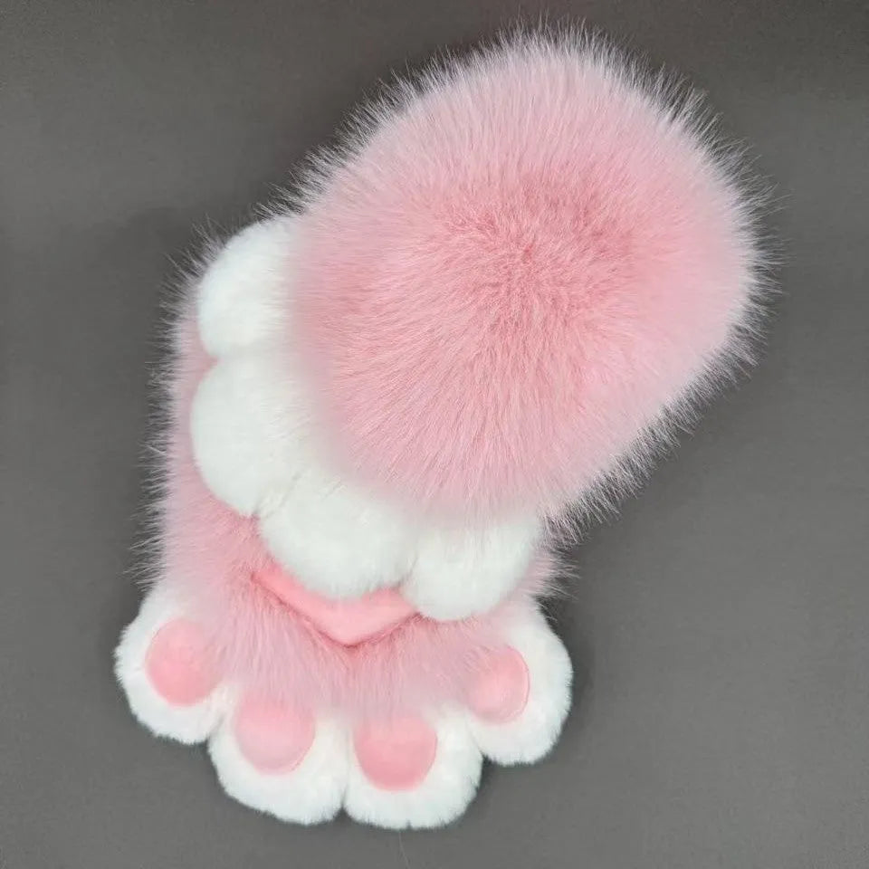 Colourful animal claw cosplay gloves in multiple colour combinations with nylon construction