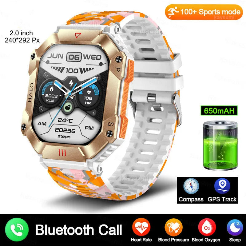 Android GPS fitness women's smart watch with black strap and waterproof display showing time and health metrics