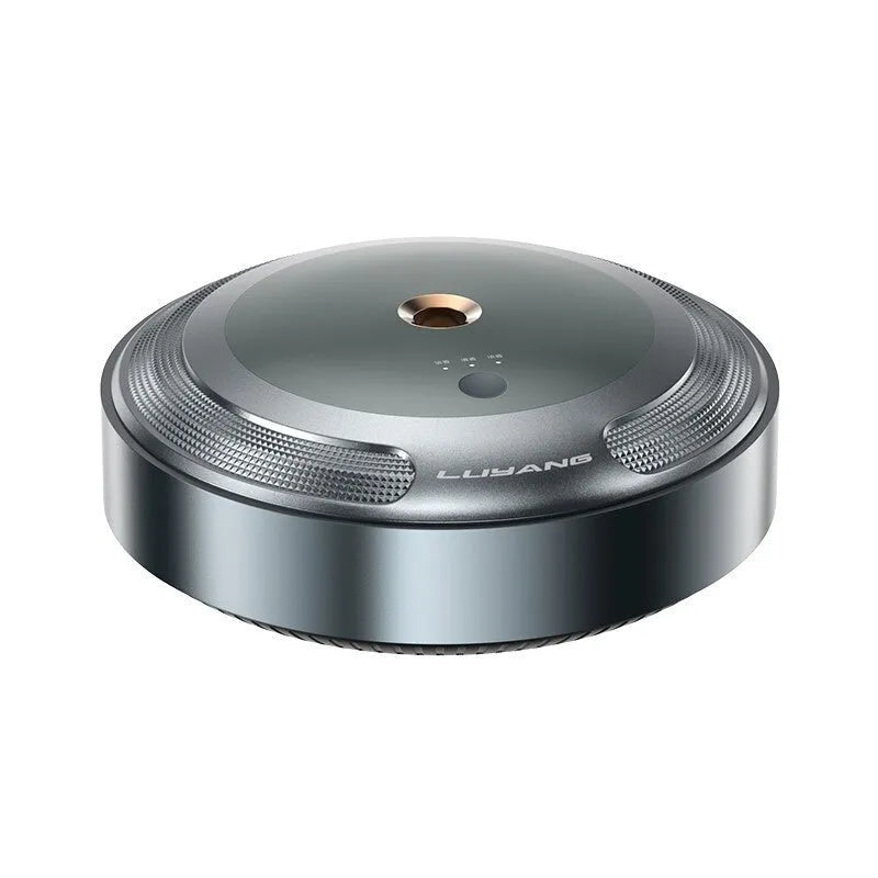 Car air freshener with zinc alloy shell and automatic spray function, 89mm by 35mm dimensions